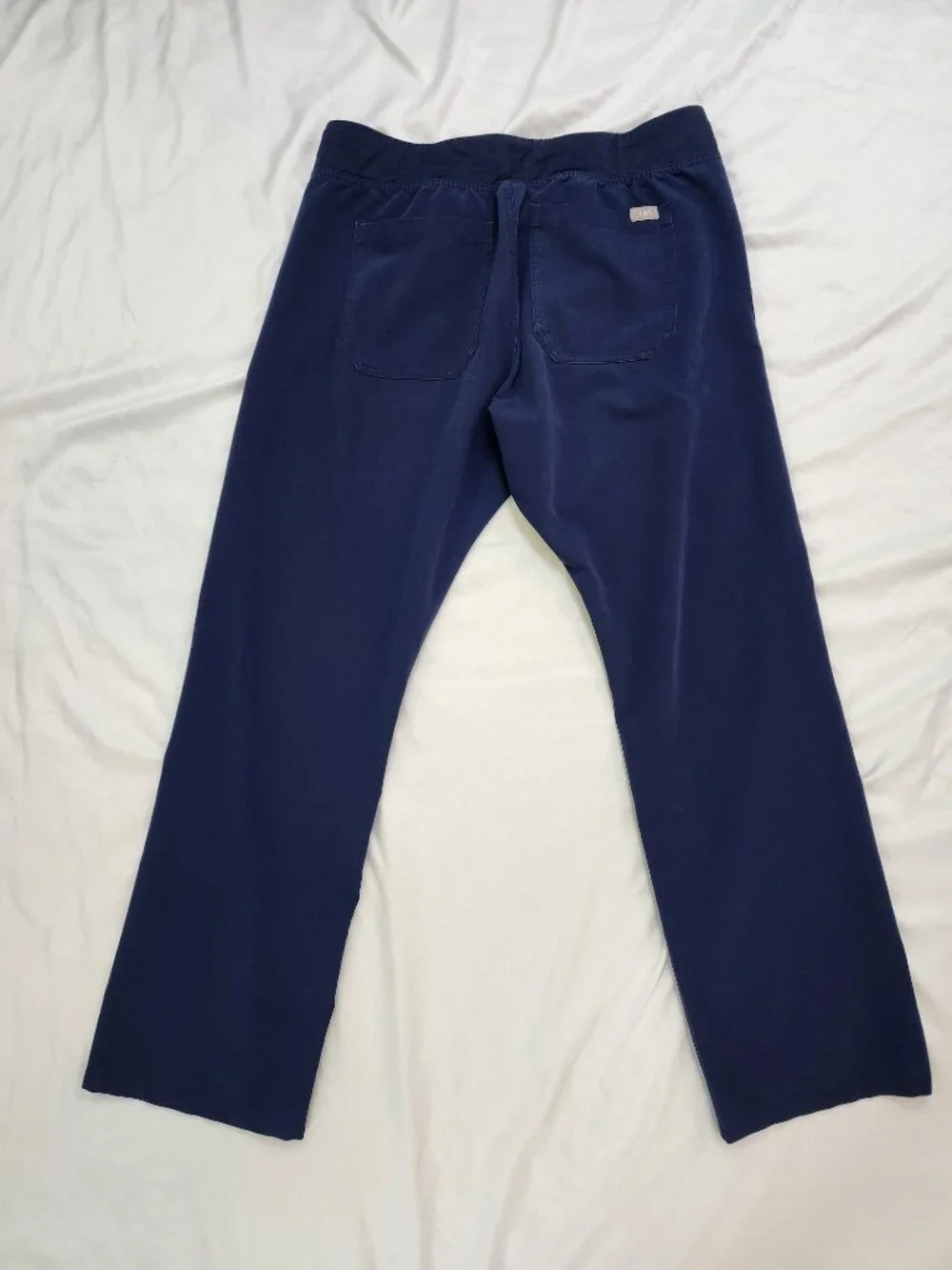 FIGS Navy Scrub Set Medium Catarina Top Livingston Straight Leg Pants